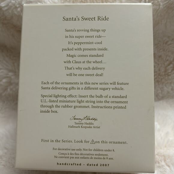2007 Hallmark Keepsake Ornament Santa’s Sweet Ride - Picture 3 of 6